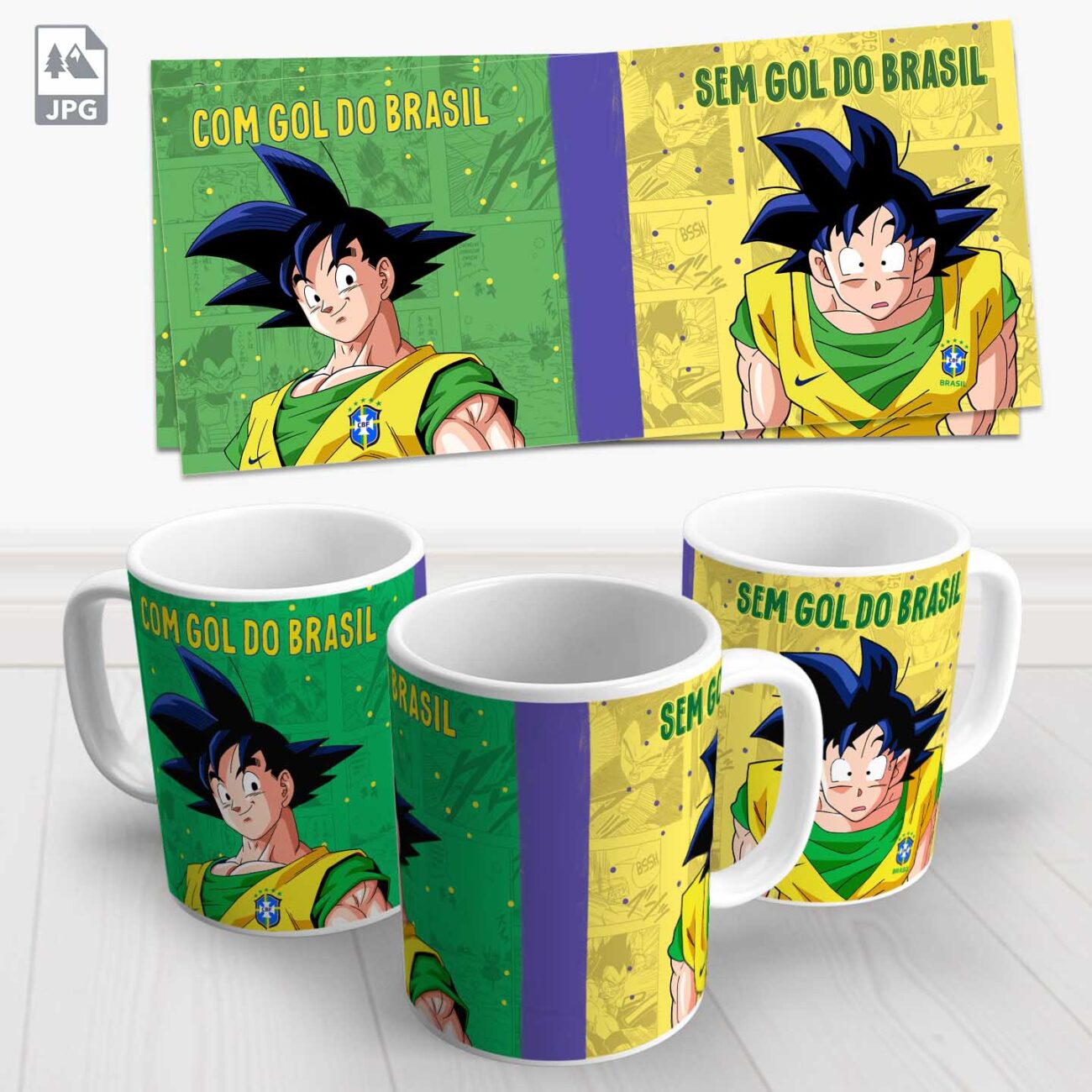 caneca brasil goku hexa qatar