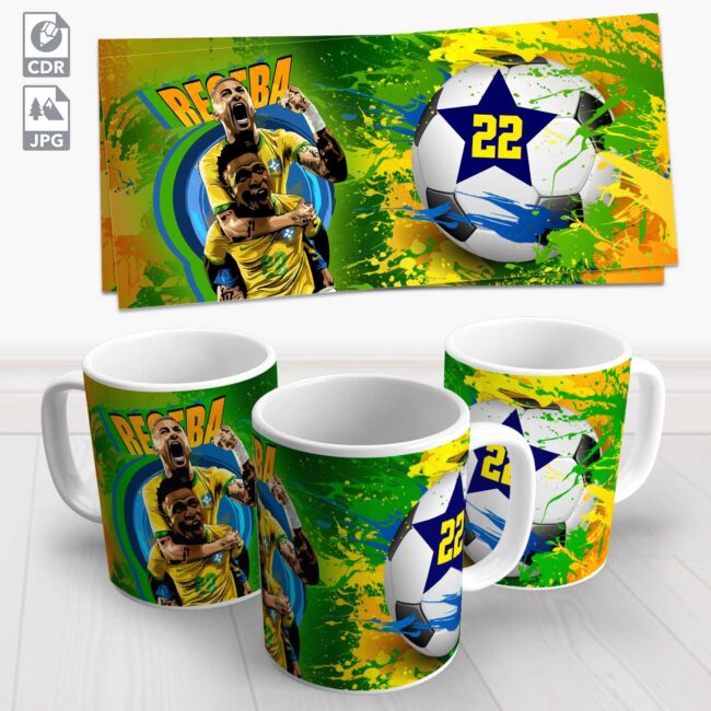 caneca brasil vinicius e neymar copa