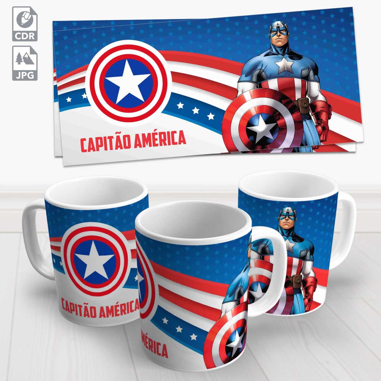 caneca capitao america