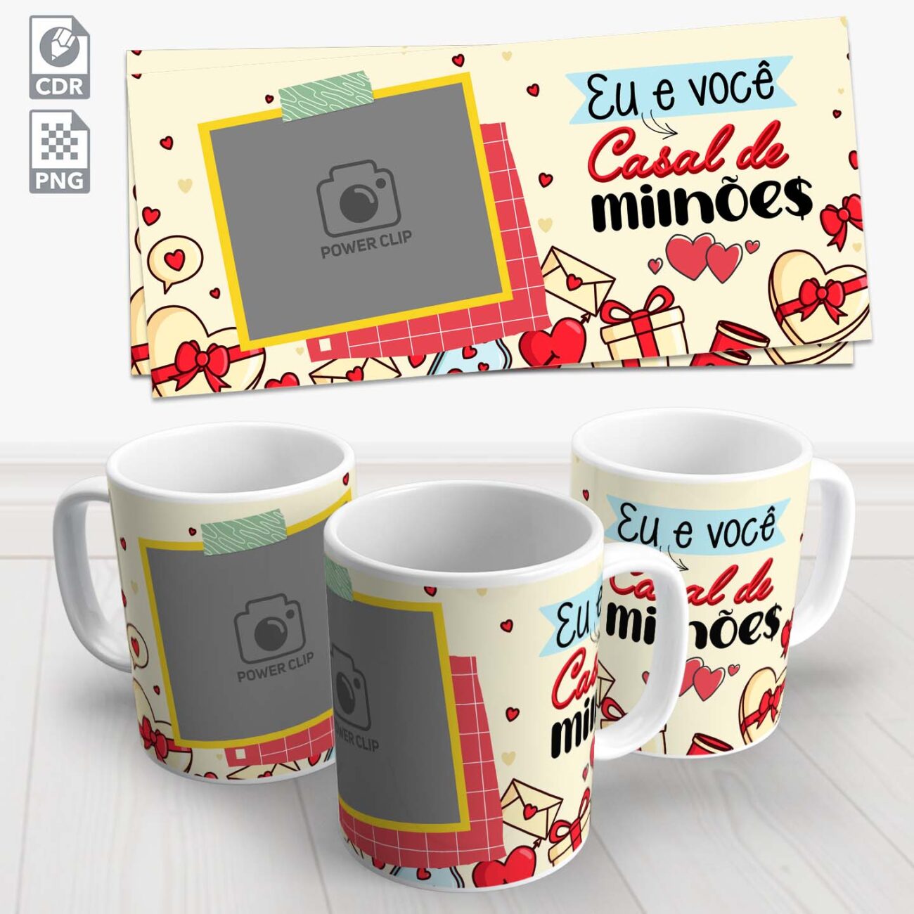 caneca dia dos namorados casal de milhoes