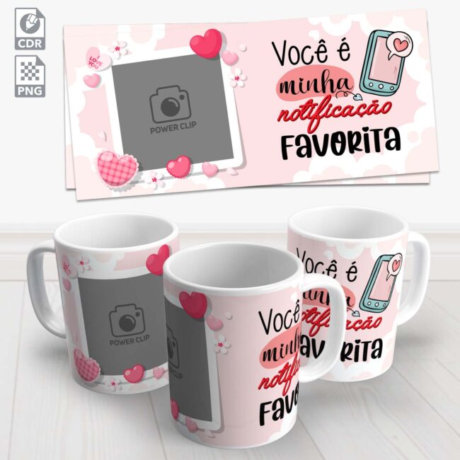 caneca dia dos namorados notificacao favorita