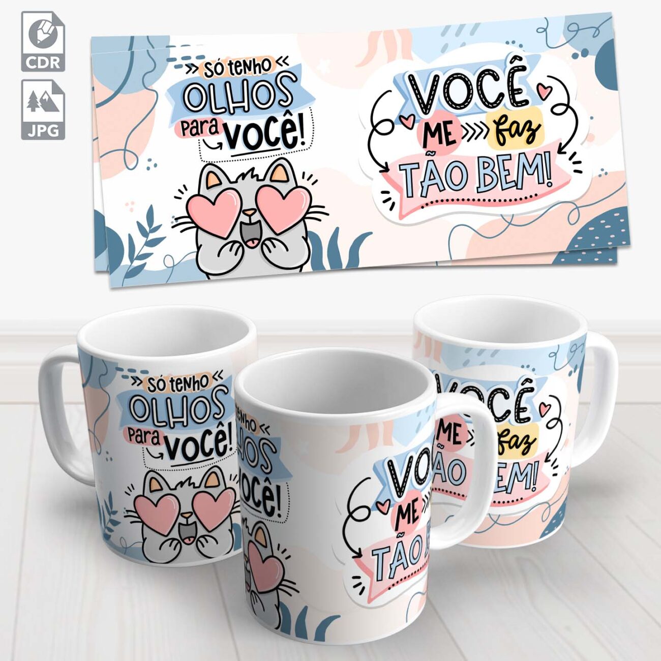 caneca dia dos namorados so tenho olhos para voce