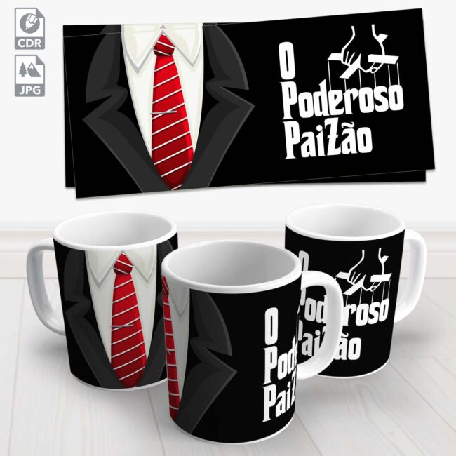 caneca dia dos pais o poderoso paizao