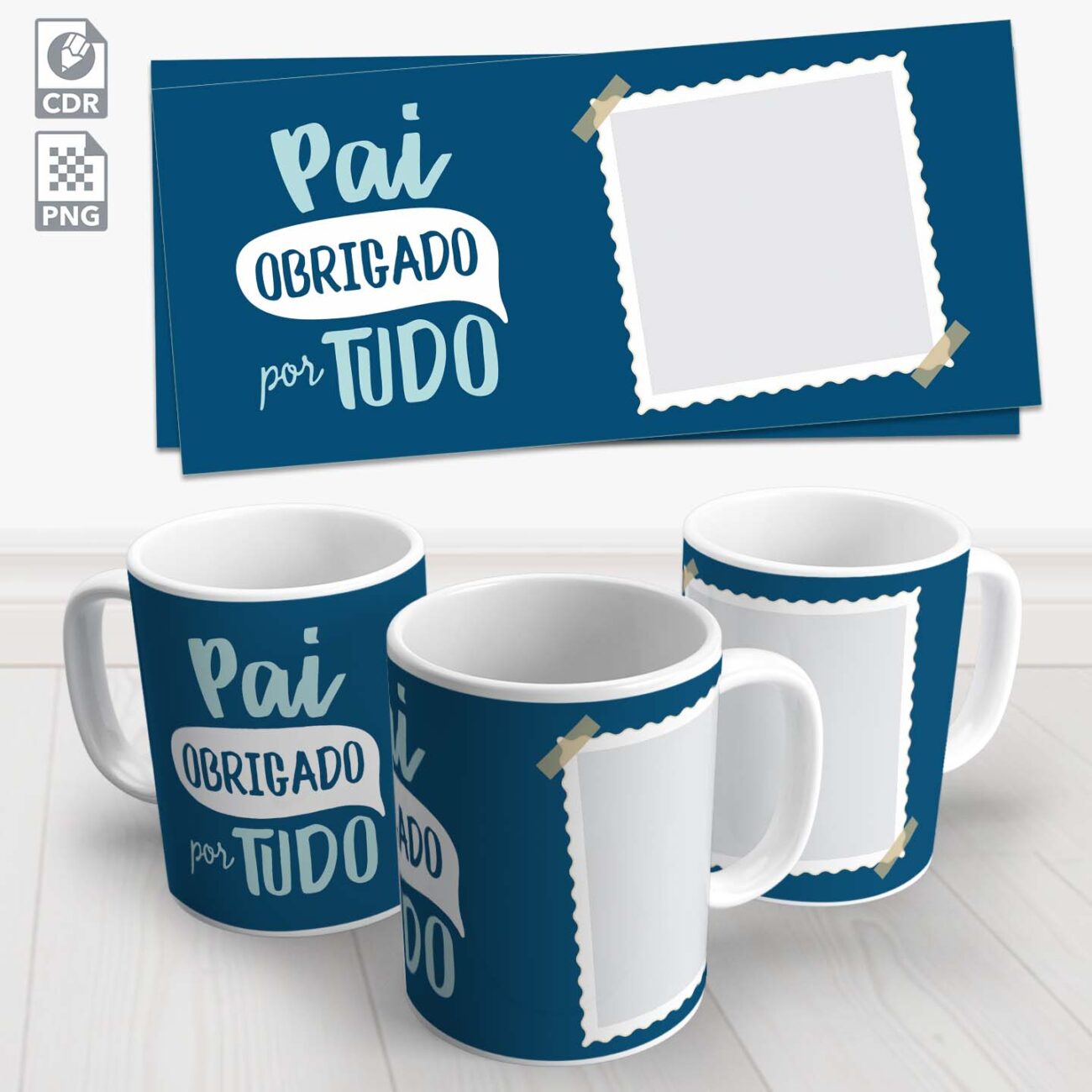 caneca dia dos pais pai obrigado por tudo