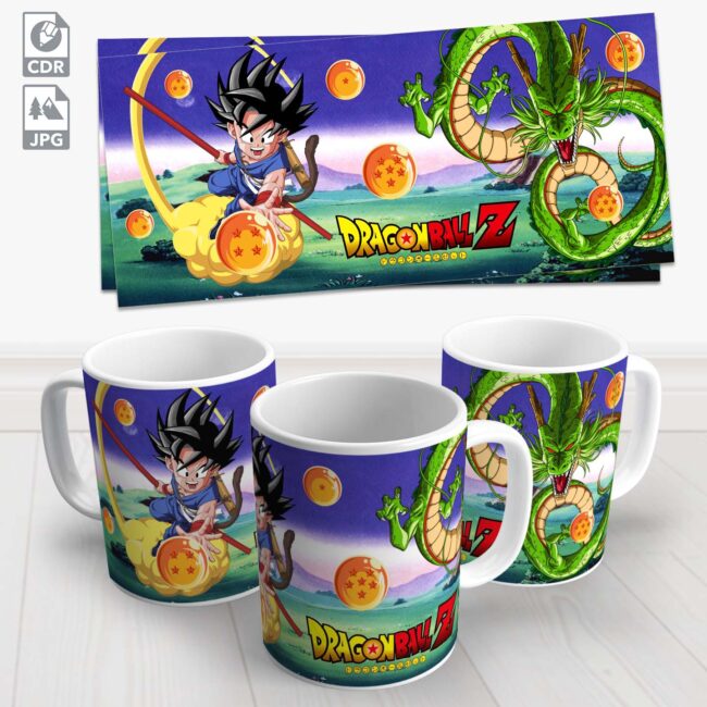 caneca dragon ball goku