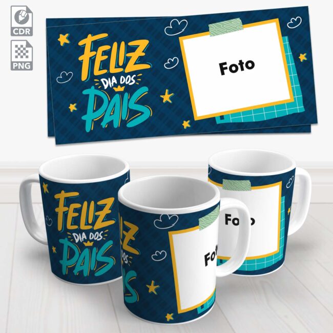 caneca feliz dia dos pais