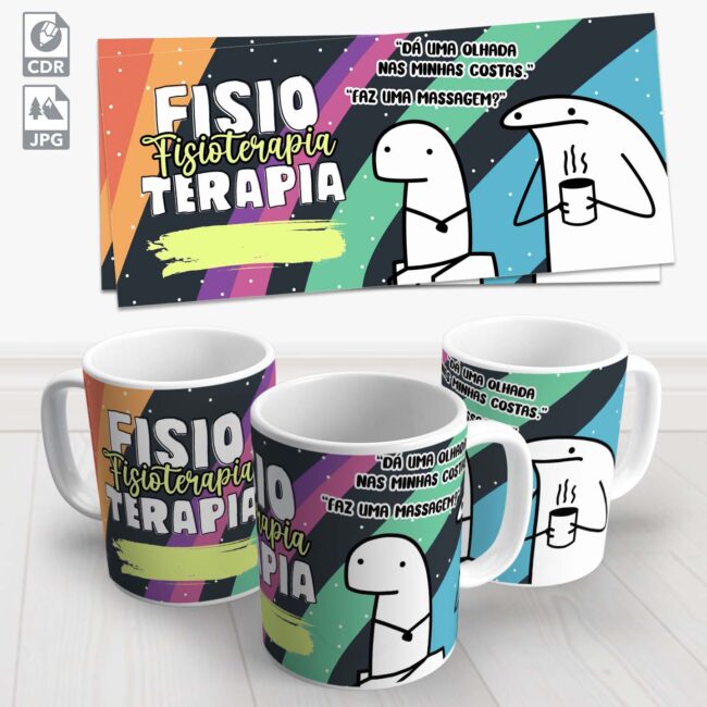 caneca fisioterapia flork