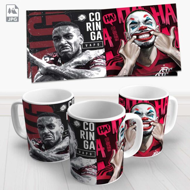 caneca flamengo gerson coringa