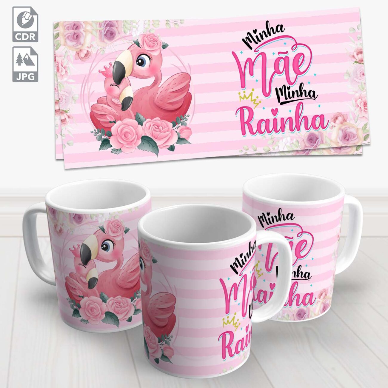 caneca flamingo mae