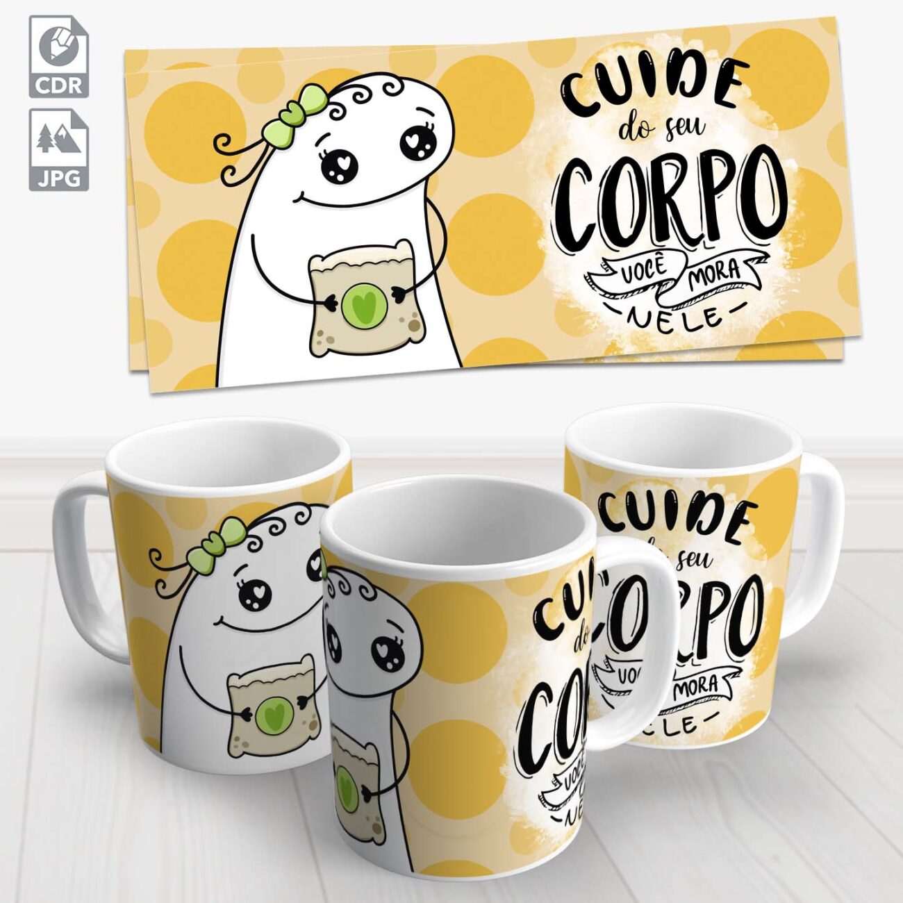 caneca flok detox cuide do seu corpo