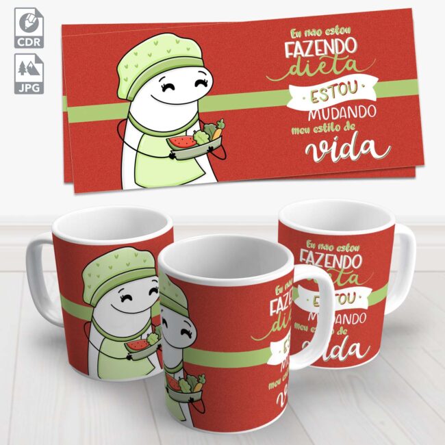 caneca flok detox dieta