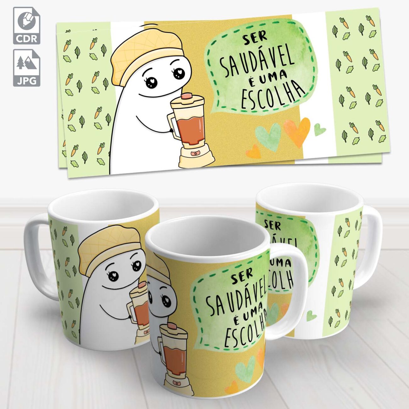 caneca flok detox ser saudavel e uma escolha