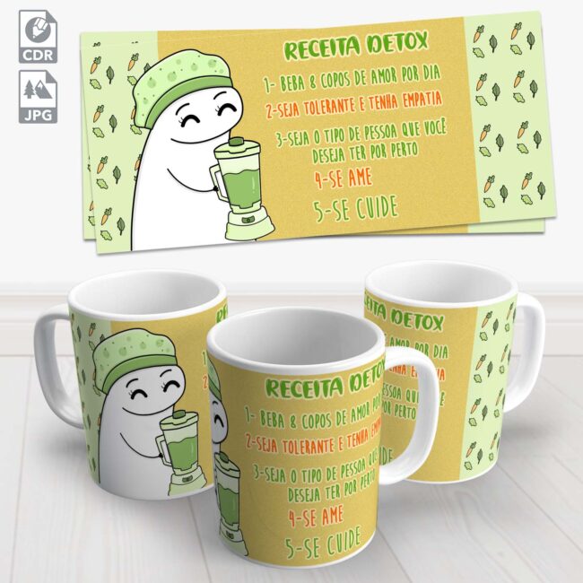 caneca flok receita detox