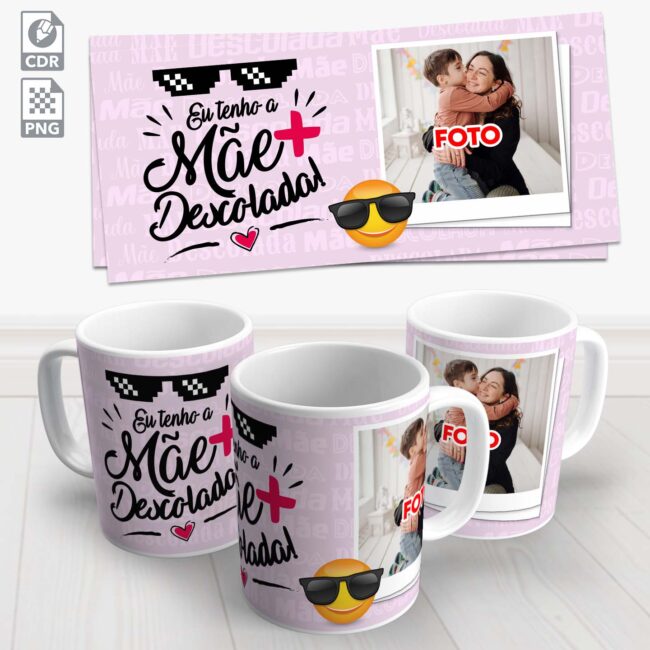 caneca mae mais descolada