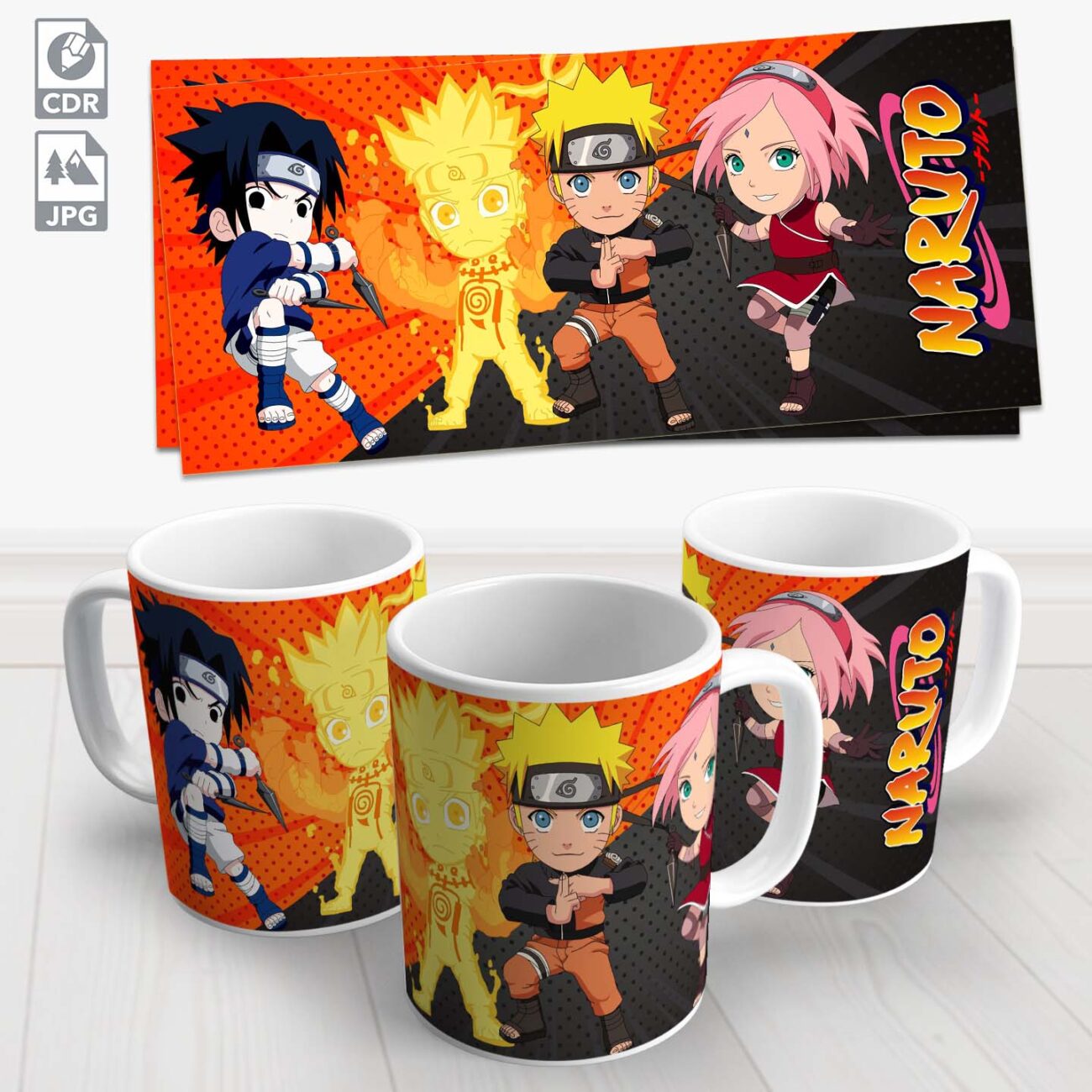 caneca naruto chibi