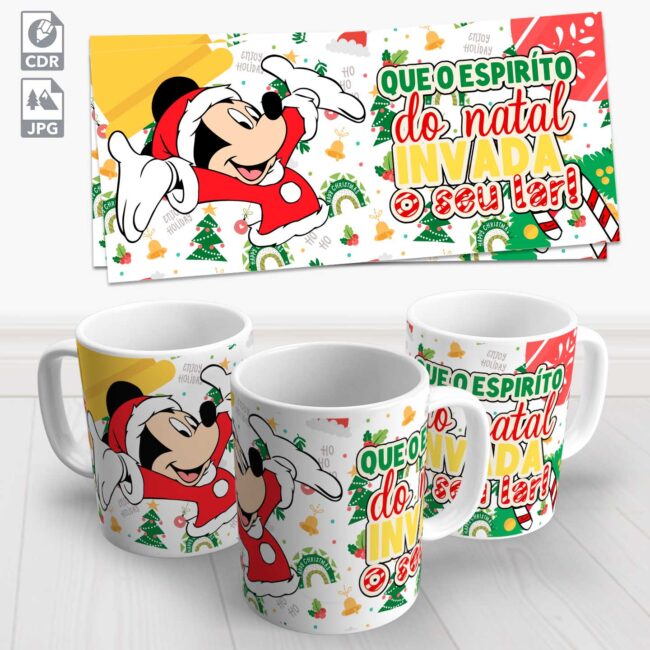 caneca natal mickey 2