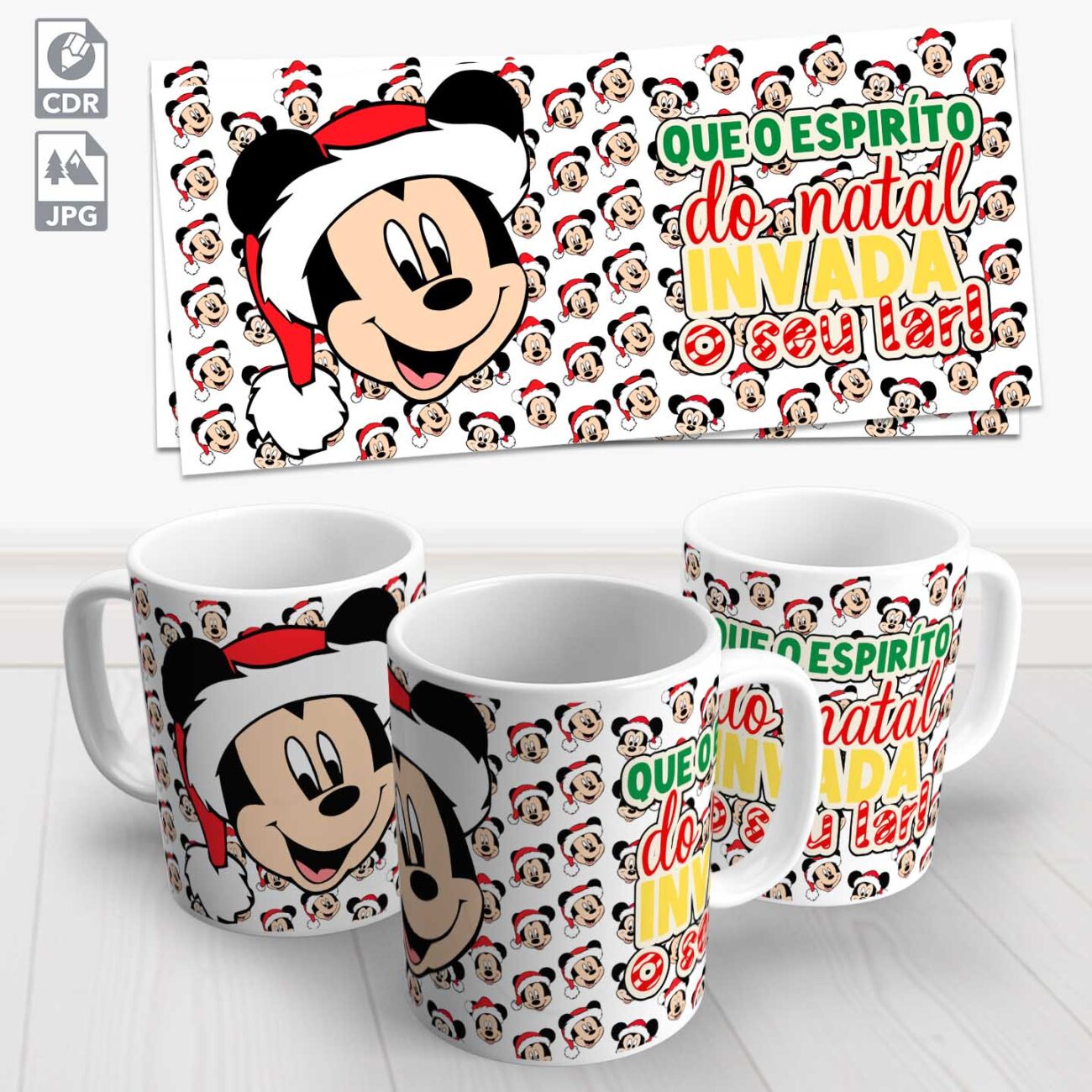 caneca natal mickey 6