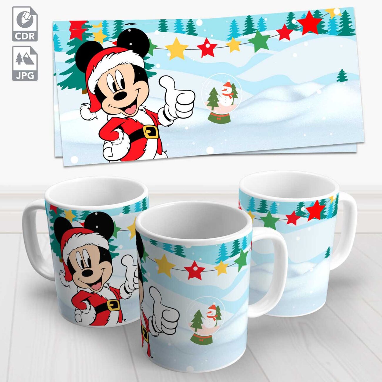 caneca natal mickey 8