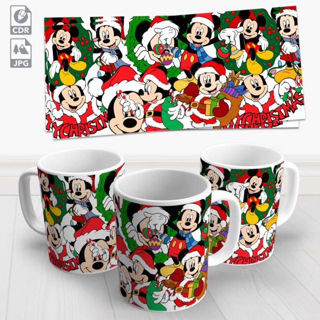 caneca natal mickey 9