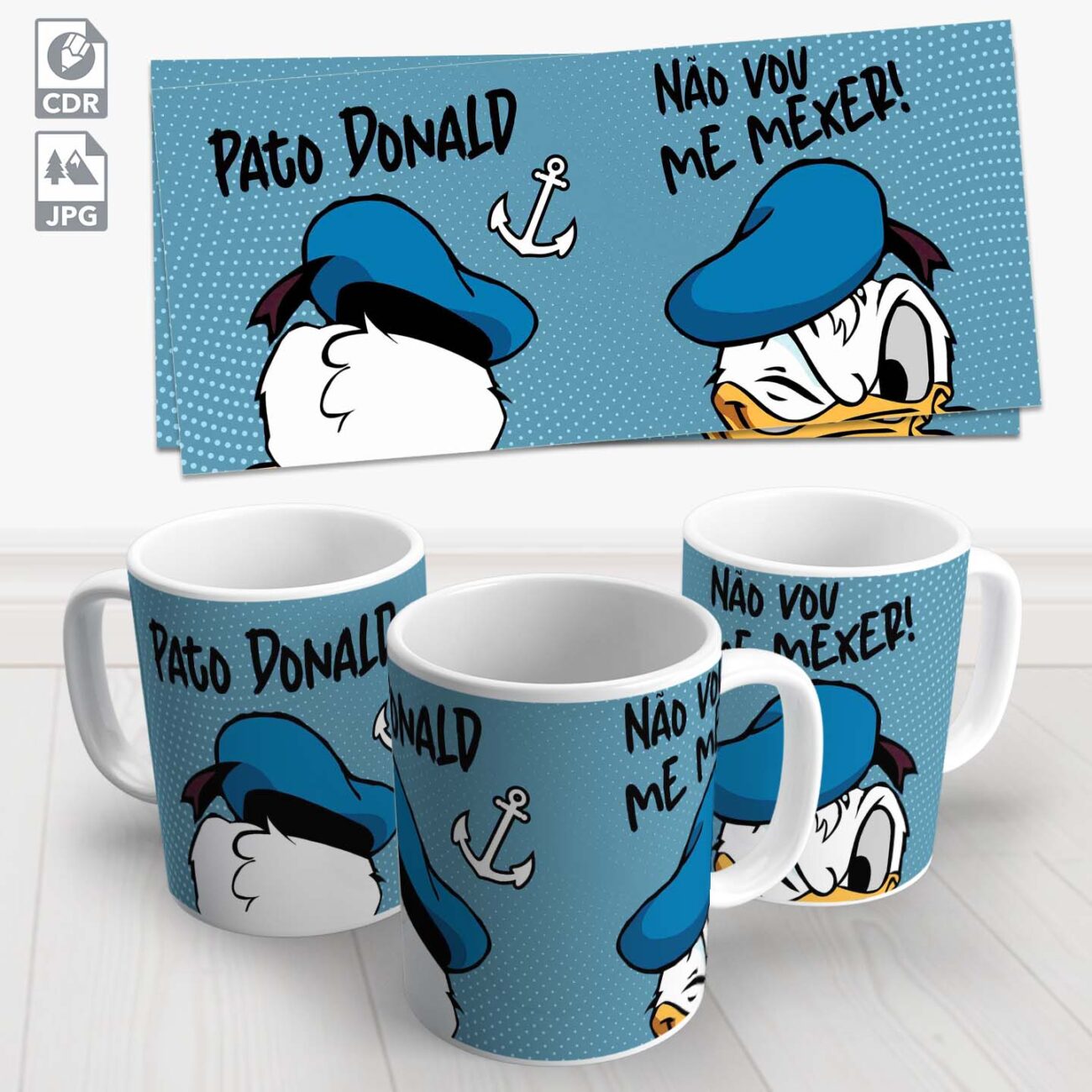 caneca pato donald