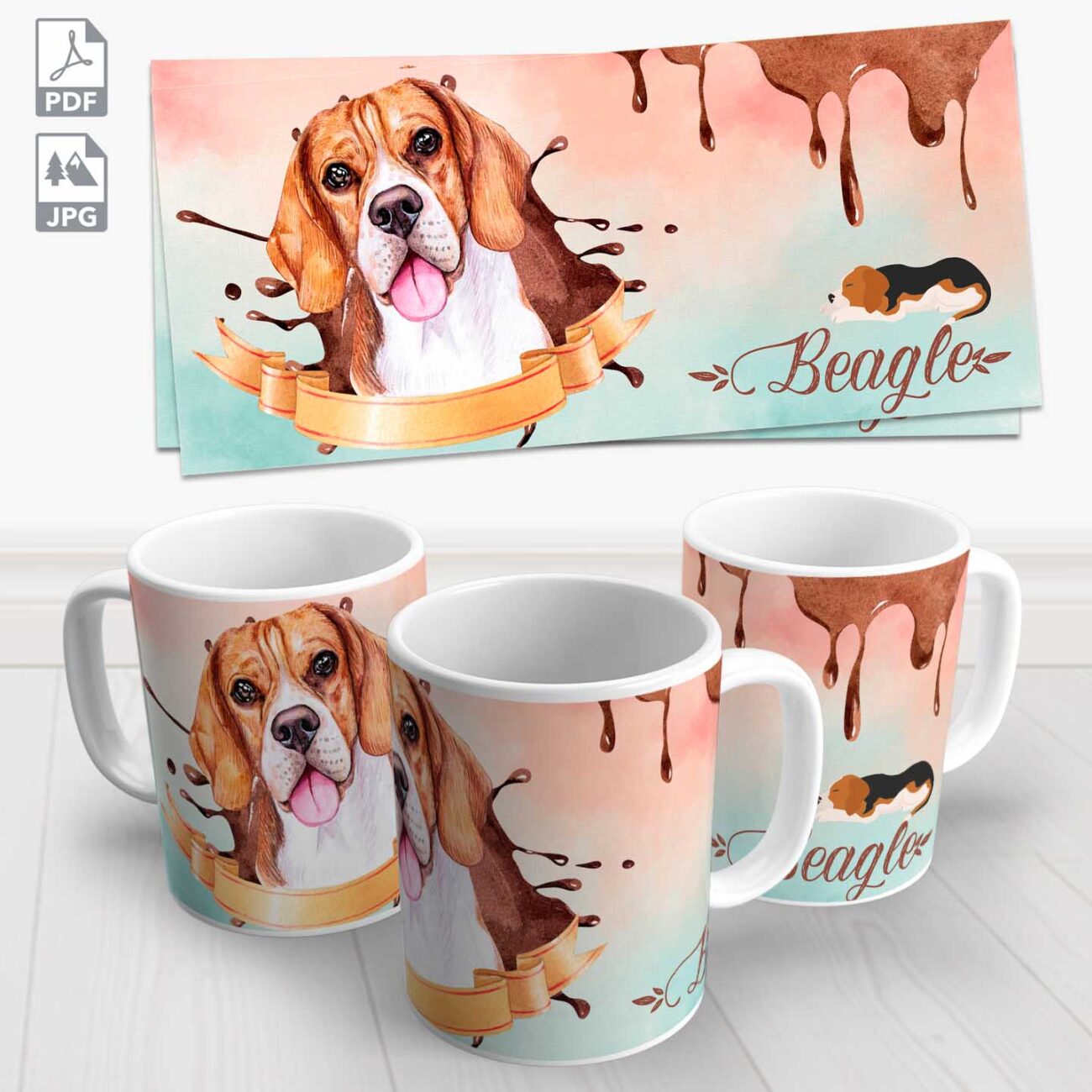 caneca pet beagle