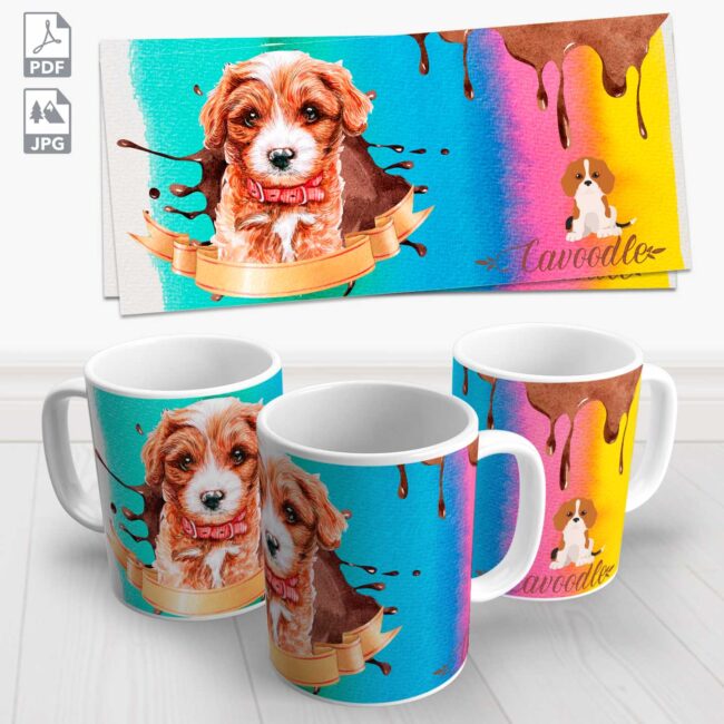 caneca pet cavoodle