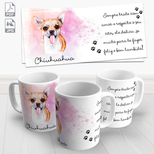 caneca pet chihuahua