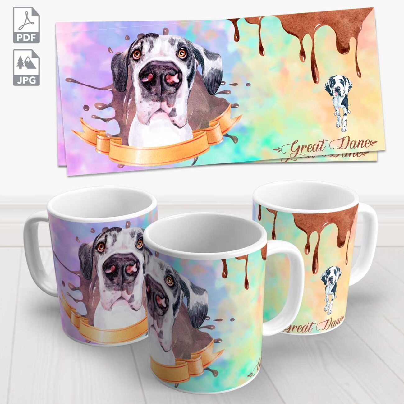 caneca pet dogue alemao