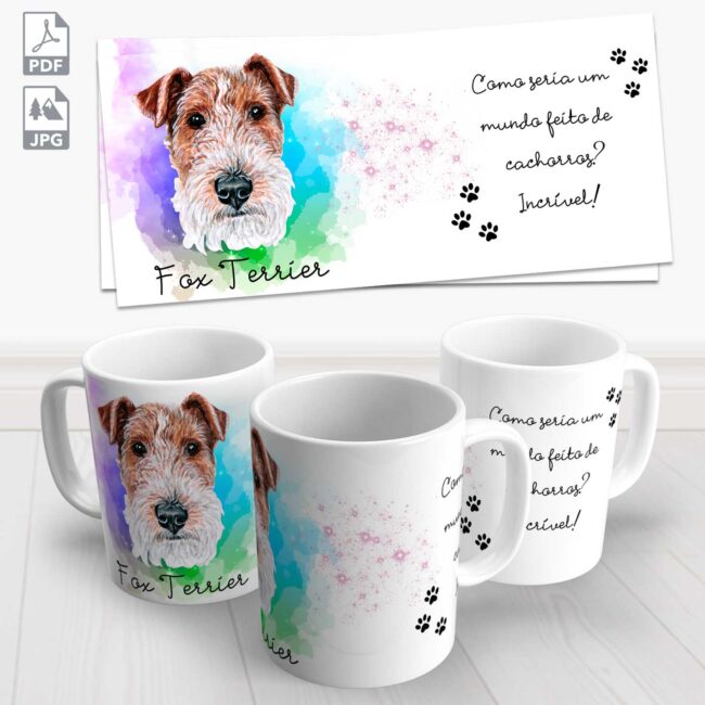 caneca pet fox terrier 1