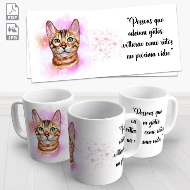 caneca pet gato