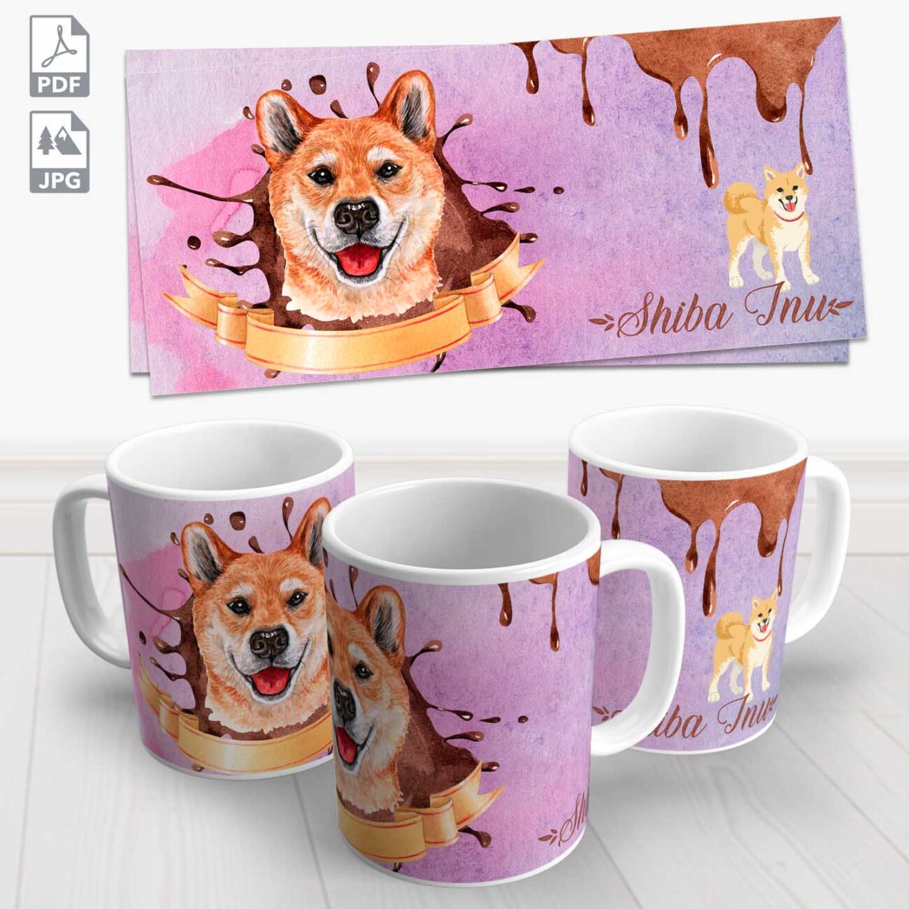 caneca pet shiba inu