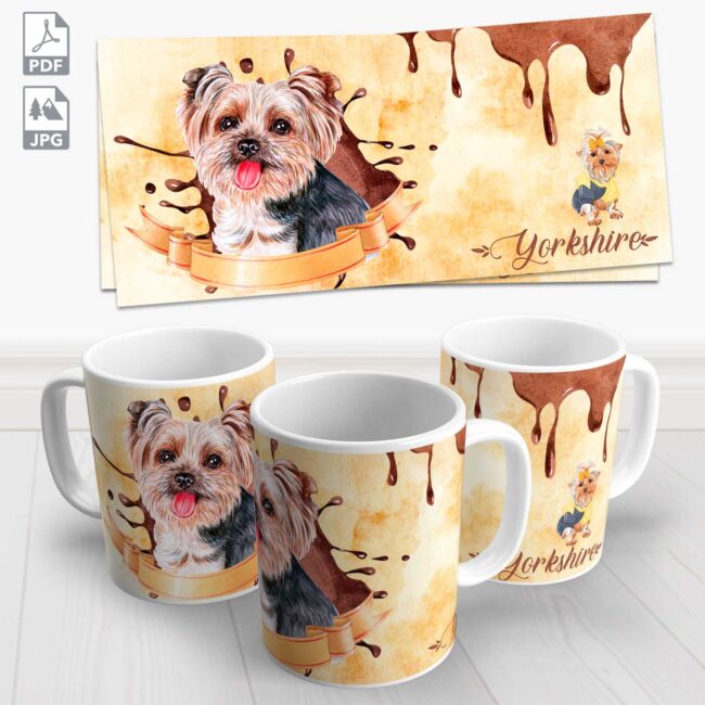 caneca pet yorkshire terrier