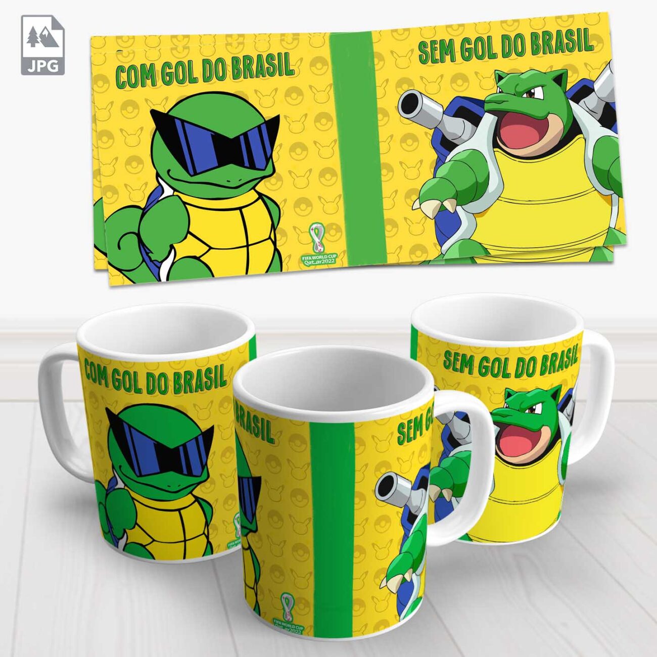 caneca pokemon brasil copa