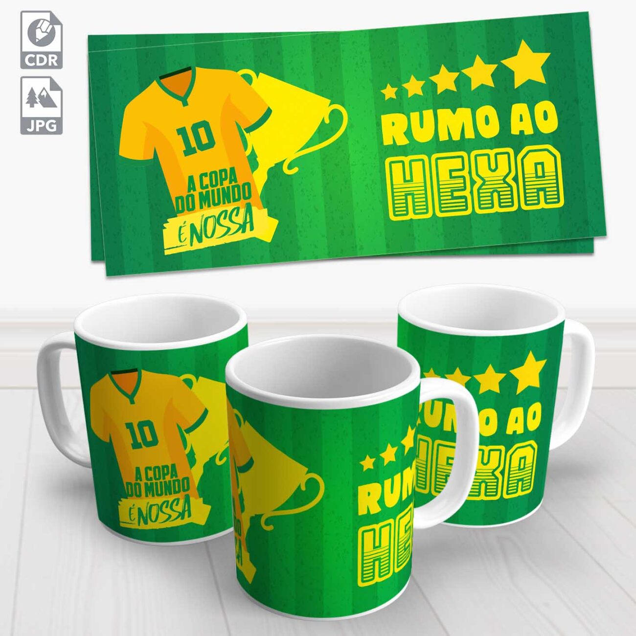 caneca selecao brasileira copa