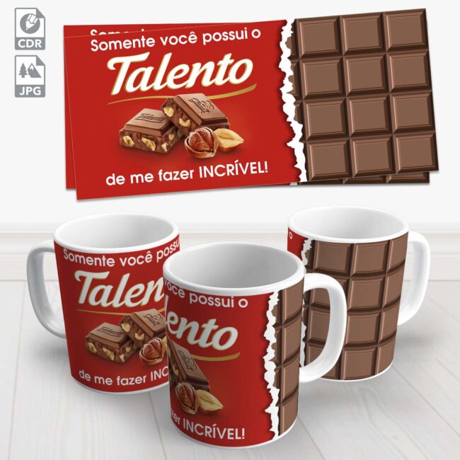 caneca talento dia dos namorados