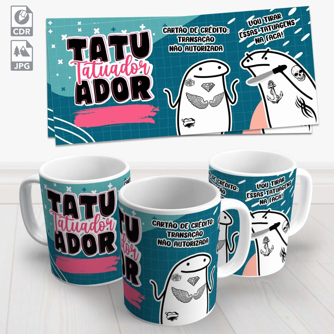 caneca tatuador flork