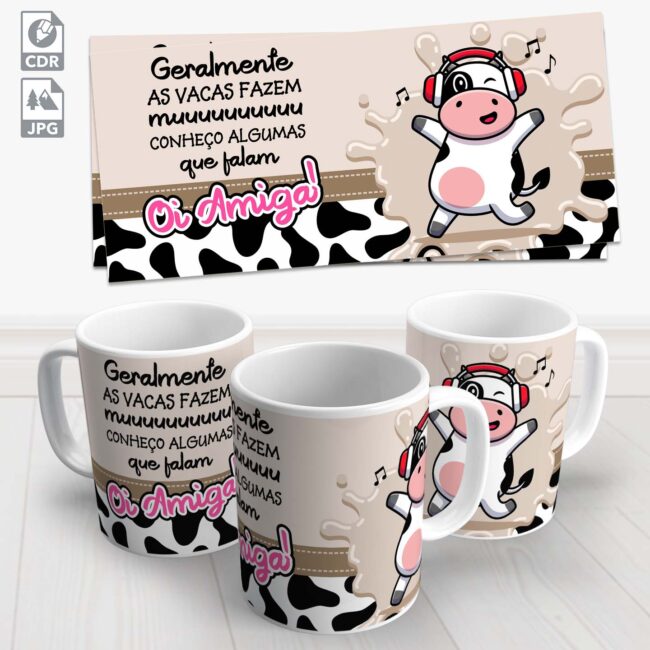 caneca vaca oi amiga