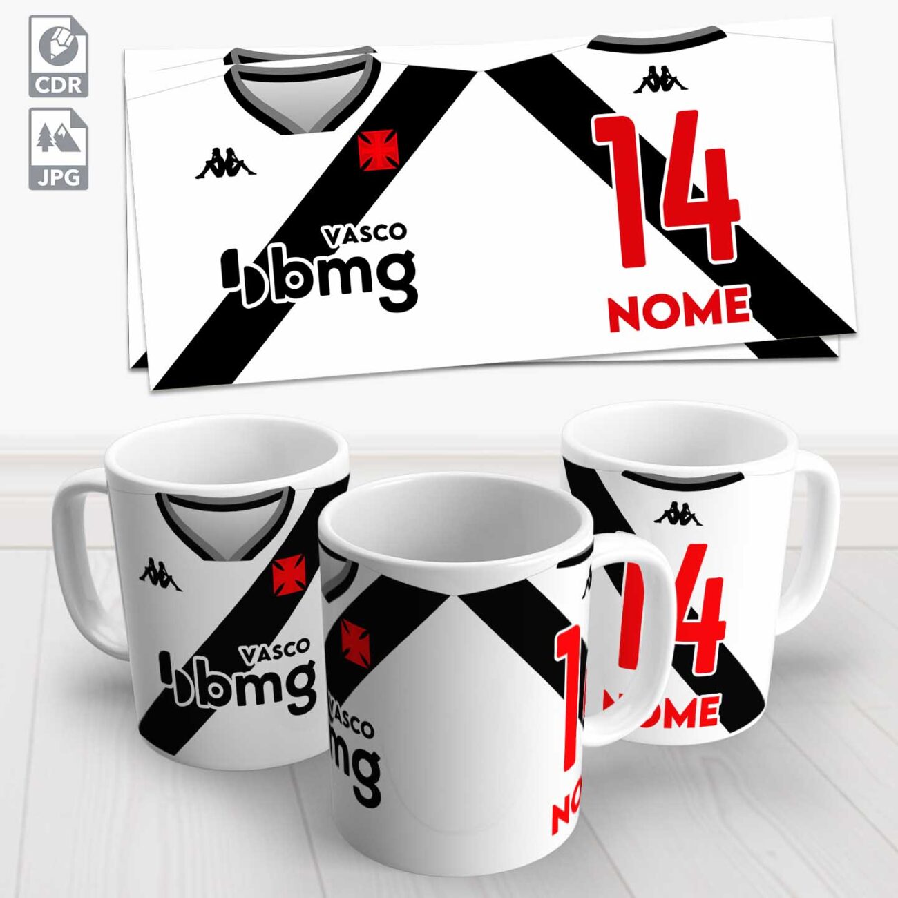 caneca vasco