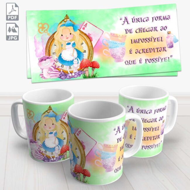 caneca alice no pais das maravilhas 2