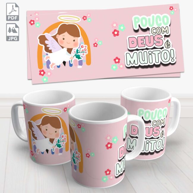 caneca anjinho deus no controle 6