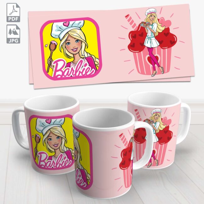 caneca barbie 8