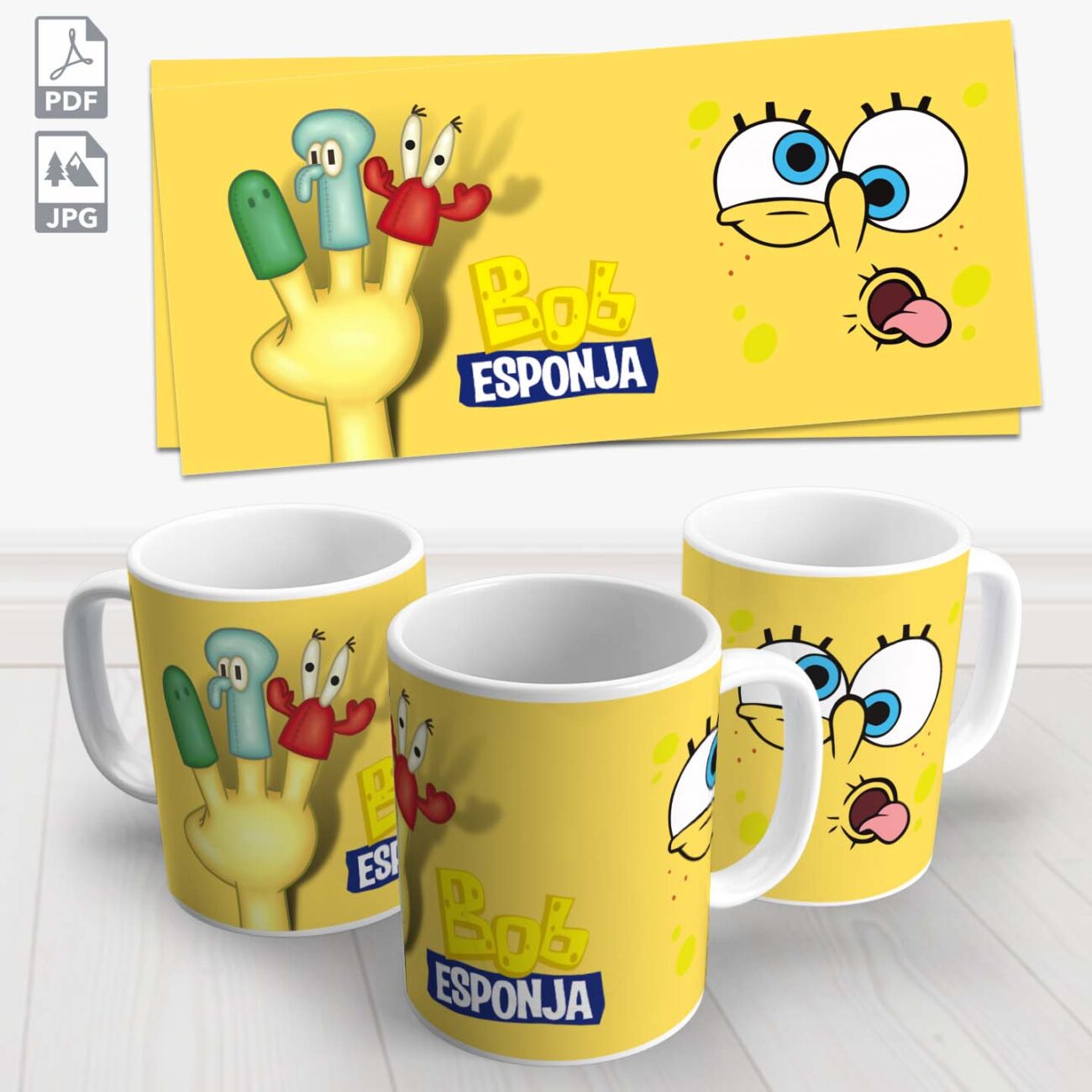 caneca bob esponja 3