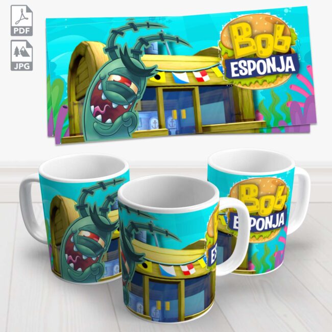 caneca bob esponja 4