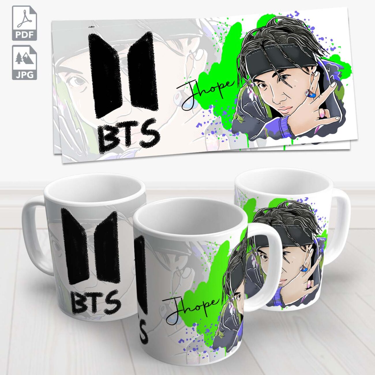 caneca bts j hope