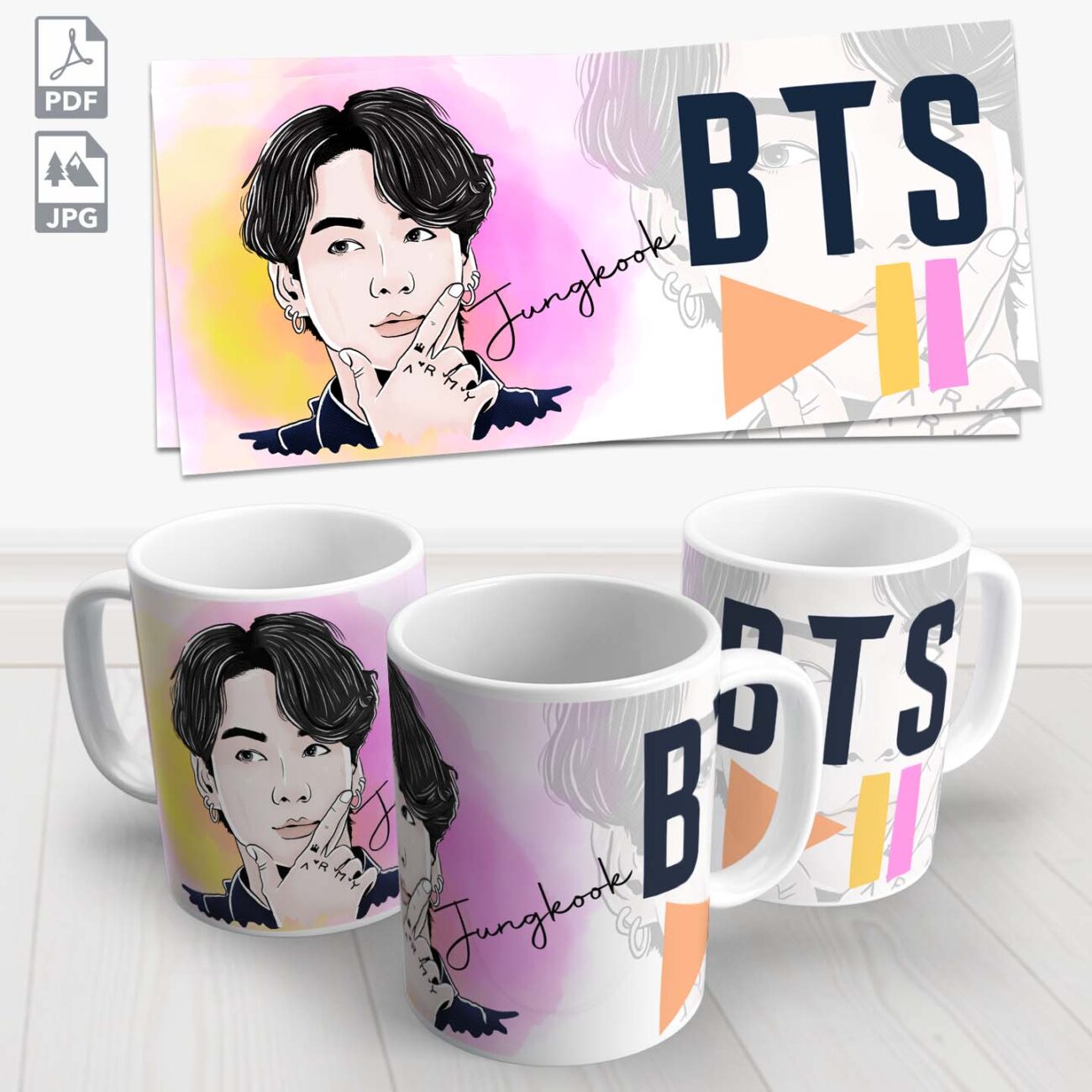 caneca bts jung kook