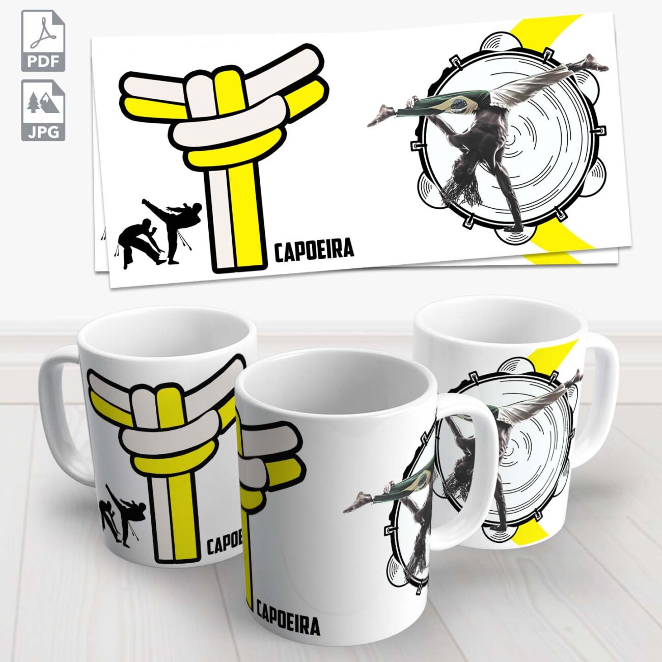 caneca capoeira artes marciais