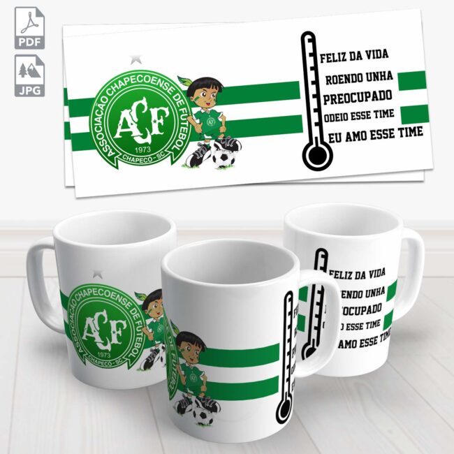 caneca chopp chapecoense