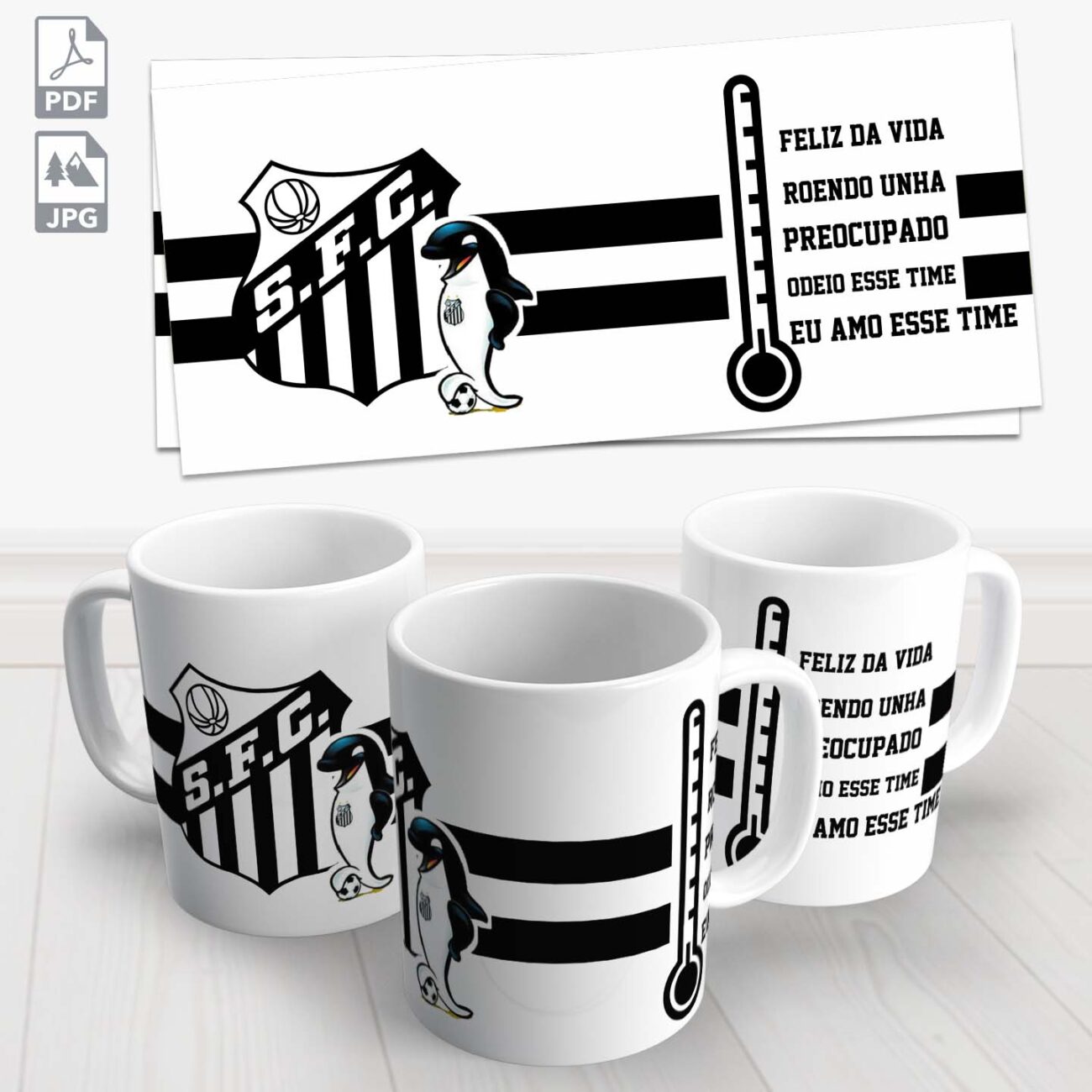 caneca chopp santos