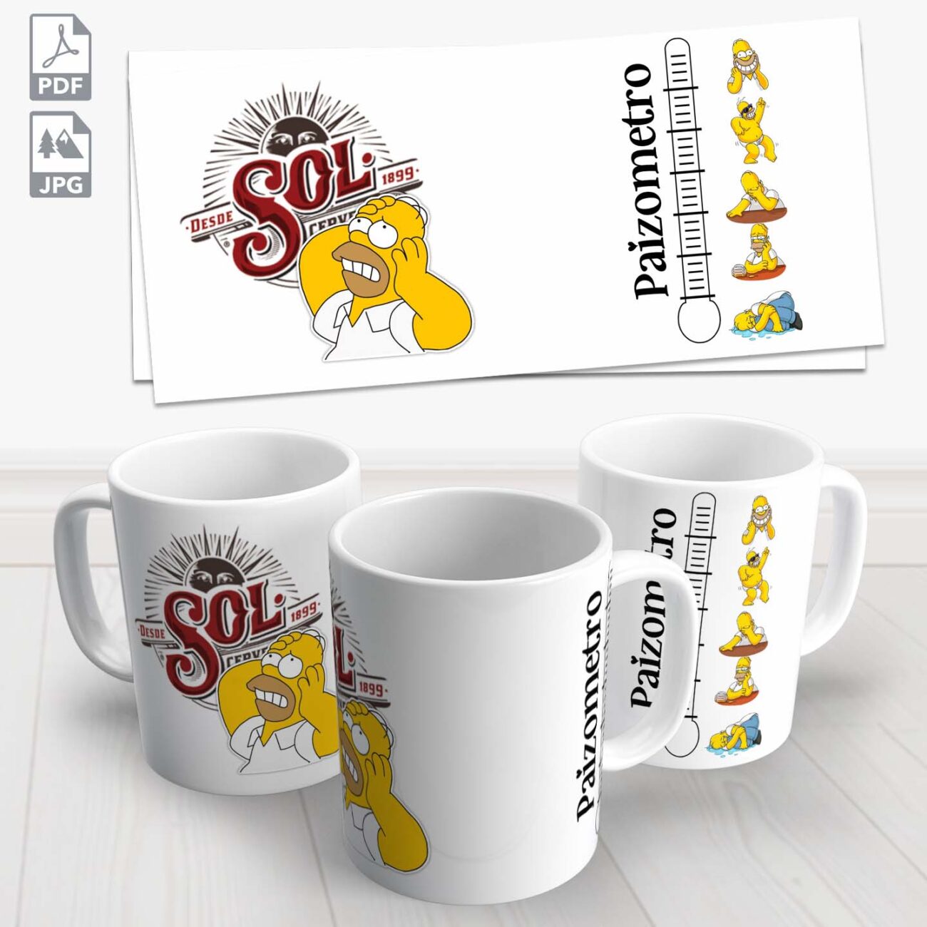 caneca chopp sol