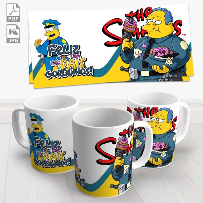 caneca dia dos pais simpsons 1